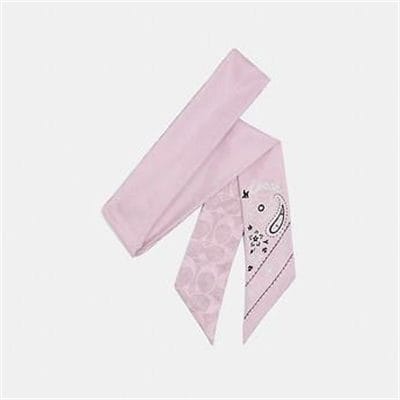 Fashion 4 Coach BANDANA PRINT SILK SKINNY SCARF