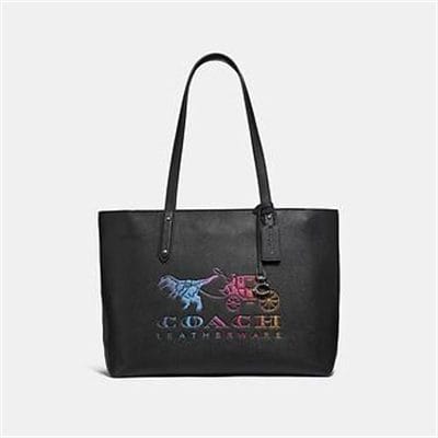 Fashion 4 Coach CENTRAL TOTE WITH ZIP WITH REXY AND CARRIAGE