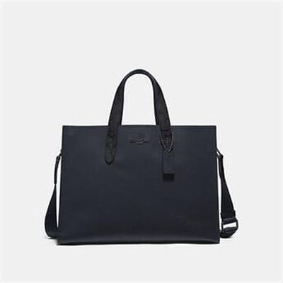 Fashion 4 Coach CHARLIE BRIEF WITH SIGNATURE CANVAS BLOCKING