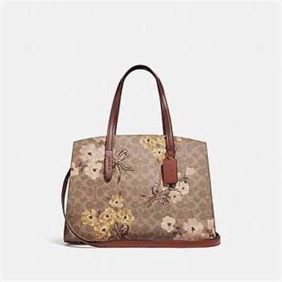 Fashion 4 Coach CHARLIE CARRYALL IN SIGNATURE CANVAS WITH PRAIRIE FLORAL PRINT