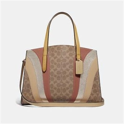 Fashion 4 Coach CHARLIE CARRYALL IN SIGNATURE CANVAS WITH WAVE PATCHWORK