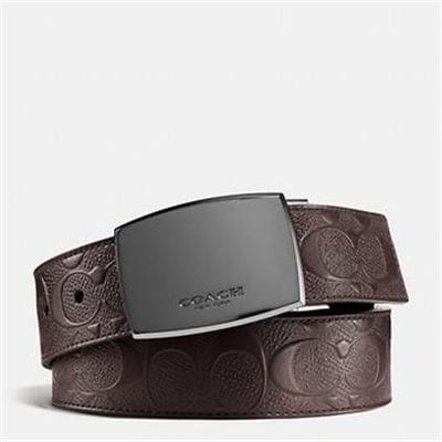 Fashion 4 Coach CLASSIC PLAQUE CUT-TO-SIZE REVERSIBLE SIGNATURE CROSSGRAIN BELT