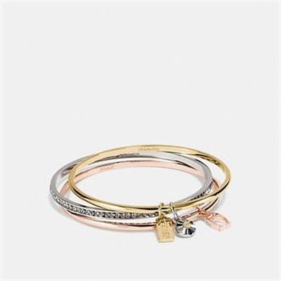 Fashion 4 Coach COACH SIGNATURE BANGLE SET
