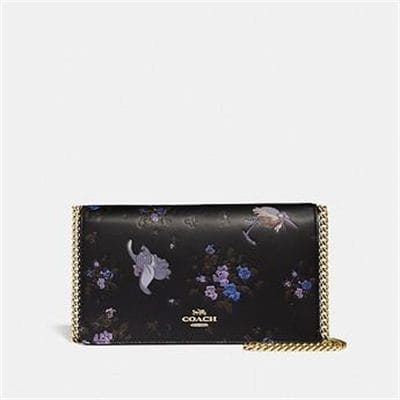Fashion 4 Coach DISNEY X COACH CALLIE FOLDOVER CHAIN CLUTCH WITH DISNEY MOTIF