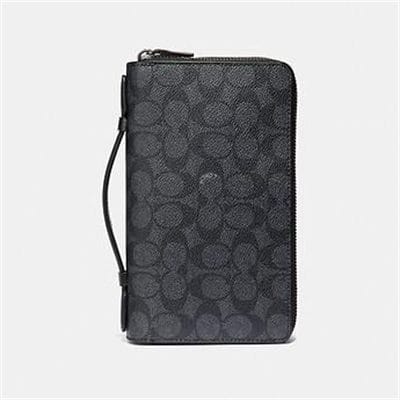 Fashion 4 Coach DOUBLE ZIP TRAVEL ORGANIZER IN SIGNATURE CANVAS