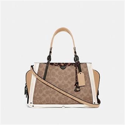 Fashion 4 Coach DREAMER IN SIGNATURE CANVAS WITH SNAKESKIN DETAIL