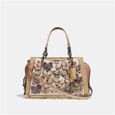 Fashion 4 Coach DREAMER WITH BUTTERFLY APPLIQUE AND SNAKESKIN DETAIL