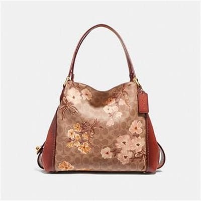 Fashion 4 Coach EDIE SHOULDER BAG 31 IN SIGNATURE CANVAS WITH PRAIRIE FLORAL PRINT