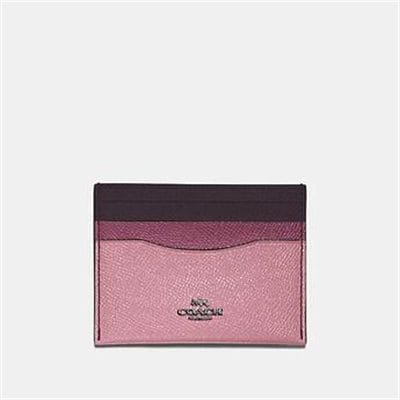 Fashion 4 Coach FLAT CARD CASE IN COLORBLOCK LEATHER