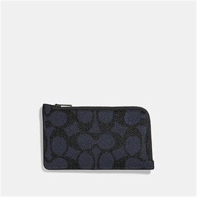 Fashion 4 Coach L-ZIP CARD CASE IN SIGNATURE CANVAS