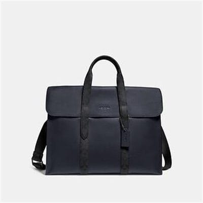 Fashion 4 Coach METROPOLITAN PORTFOLIO WITH SIGNATURE CANVAS BLOCKING