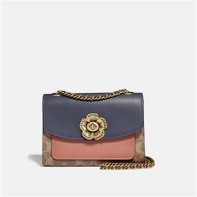 Fashion 4 Coach PARKER 18 IN COLORBLOCK SIGNATURE CANVAS