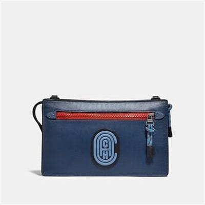 Fashion 4 Coach RIVINGTON CONVERTIBLE POUCH IN COLORBLOCK WITH COACH PATCH