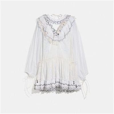 Fashion 4 Coach ROMANTIC MINI DRESS WITH STUD EMBELLISHMENTS