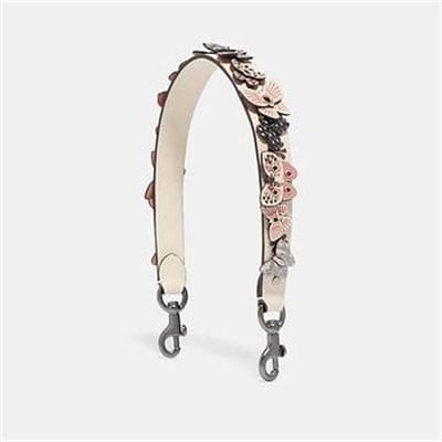 Fashion 4 Coach SHORT STRAP WITH BUTTERFLY APPLIQUE AND SNAKESKIN DETAIL