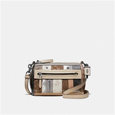 Fashion 4 Coach SHUFFLE 21 IN MULTI STRIPE SIGNATURE JACQUARD