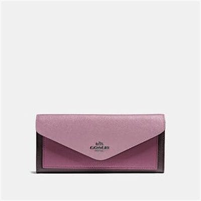 Fashion 4 Coach SOFT WALLET IN COLORBLOCK LEATHER