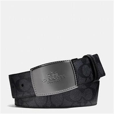 Fashion 4 Coach STITCHED PLAQUE CUT-TO-SIZE REVERSIBLE SIGNATURE BELT