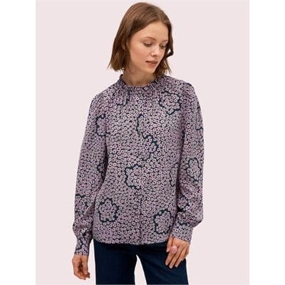 Fashion 4 - flair flora ruffle neck blouse