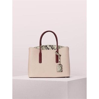 Fashion 4 - margaux embossed snake large satchel