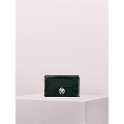 Fashion 4 - romy croc-embossed chain wallet