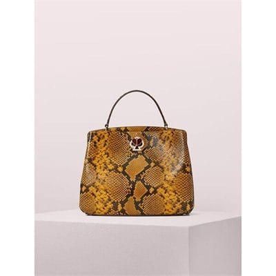 Fashion 4 - romy snake-embossed medium satchel