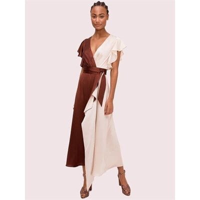 Fashion 4 - satin colorblock dress