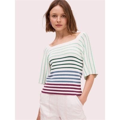 Fashion 4 - striped square neck sweater