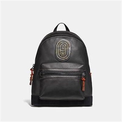 Fashion 4 Coach ACADEMY BACKPACK WITH KAFFE FASSETT COACH PATCH