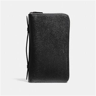 Fashion 4 Coach DOUBLE ZIP TRAVEL ORGANIZER IN CROSSGRAIN LEATHER