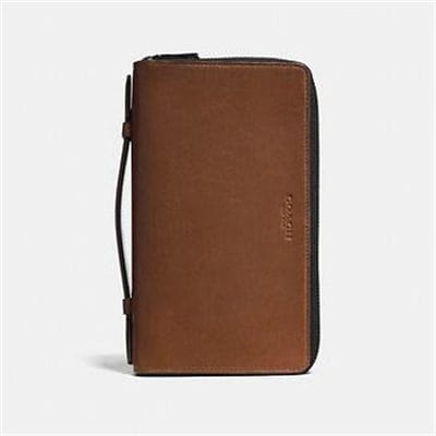 Fashion 4 Coach Double Zip Travel Organizer In Sport Calf Leather
