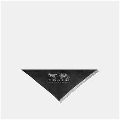 Fashion 4 Coach HORSE AND CARRIAGE PRINT OVERSIZED TRIANGLE SCARF