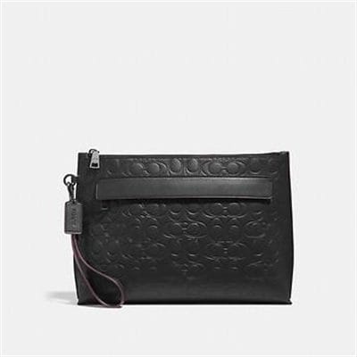 Fashion 4 Coach POUCH IN SIGNATURE LEATHER