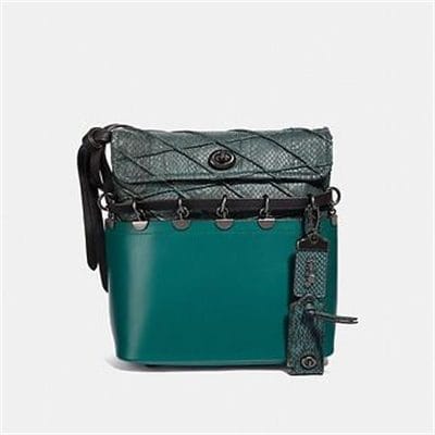 Fashion 4 Coach ROXIE BAG WITH SNAKESKIN QUILTING