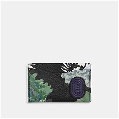 Fashion 4 Coach SMALL CARD CASE WITH KAFFE FASSETT PRINT