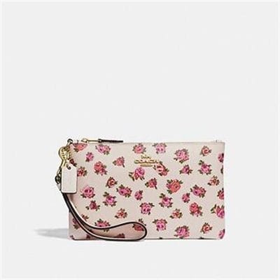 Fashion 4 Coach SMALL WRISTLET WITH MINI VINTAGE ROSE PRINT