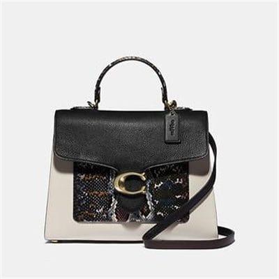 Fashion 4 Coach TABBY TOP HANDLE IN COLORBLOCK SNAKESKIN