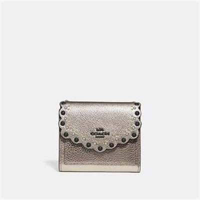 Fashion 4 Coach SMALL WALLET WITH SCALLOP RIVETS