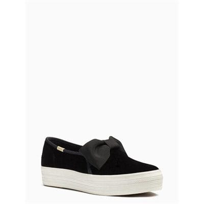 Fashion 4 - keds x kate spade new york triple decker velvet bow sneakers
