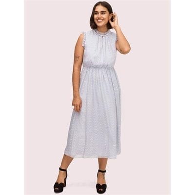 Fashion 4 - wavy dot silk dress