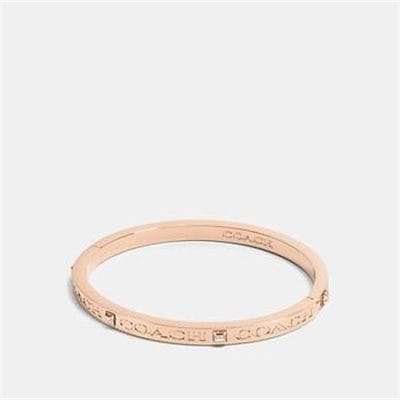Fashion 4 Coach COACH SIGNATURE PAVE HINGED BANGLE