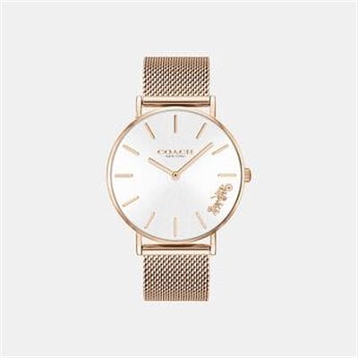 Fashion 4 Coach PERRY ROSE GOLD MESH BAND WATCH