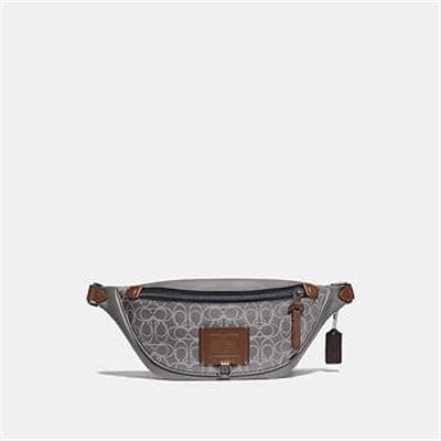 Fashion 4 Coach RIVINGTON BELT BAG IN REFLECTIVE SIGNATURE LEATHER