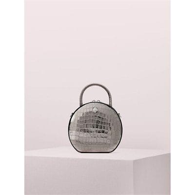 Fashion 4 - andi metallic croc-embossed canteen bag