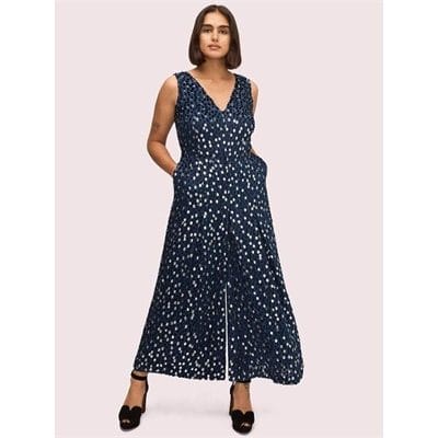 Fashion 4 - scatter dot velvet jumpsuit