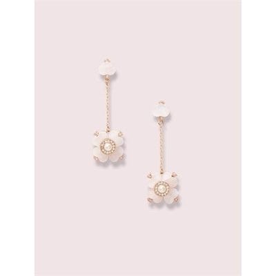 Fashion 4 - spade flower linear earrings