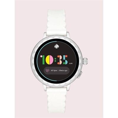 Fashion 4 - white silicone scallop smartwatch 2