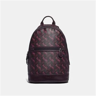 Fashion 4 Coach BARROW BACKPACK WITH HORSE AND CARRIAGE PRINT