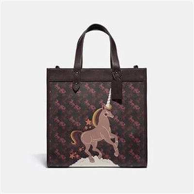 Fashion 4 Coach FIELD TOTE WITH HORSE AND CARRIAGE PRINT AND UNICORN