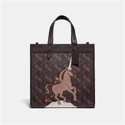 Fashion 4 Coach FIELD TOTE WITH HORSE AND CARRIAGE PRINT AND UNICORN